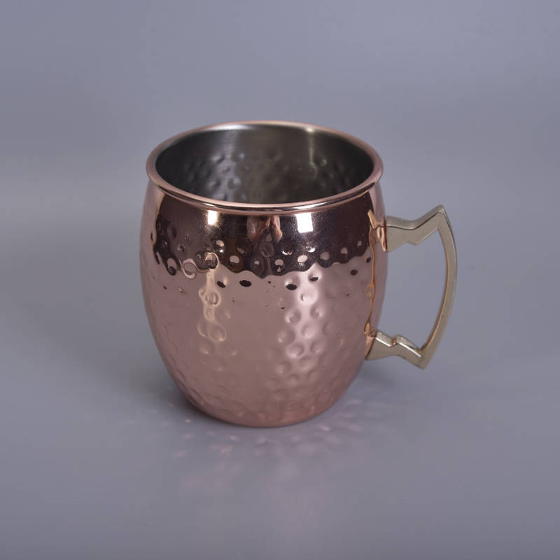 Luxury copper metal candle cup