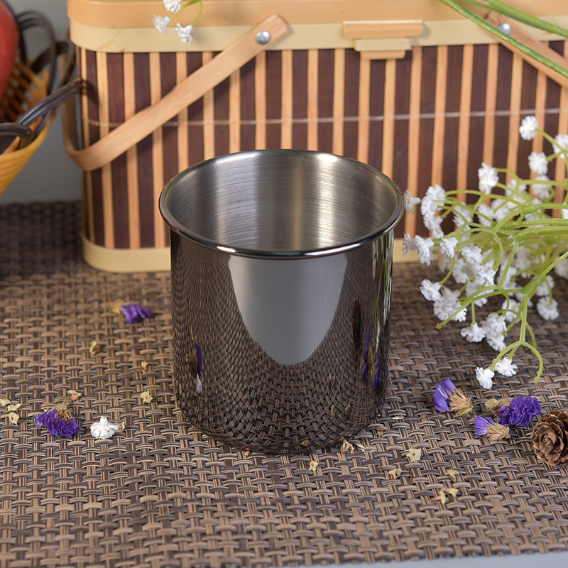 Stainless steel metal candle jars wholesale