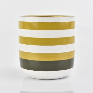 Hoge kwaliteit betonnen kaarsenpotten met handschildering