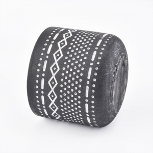 Black Cement Candle Jars Wholesale