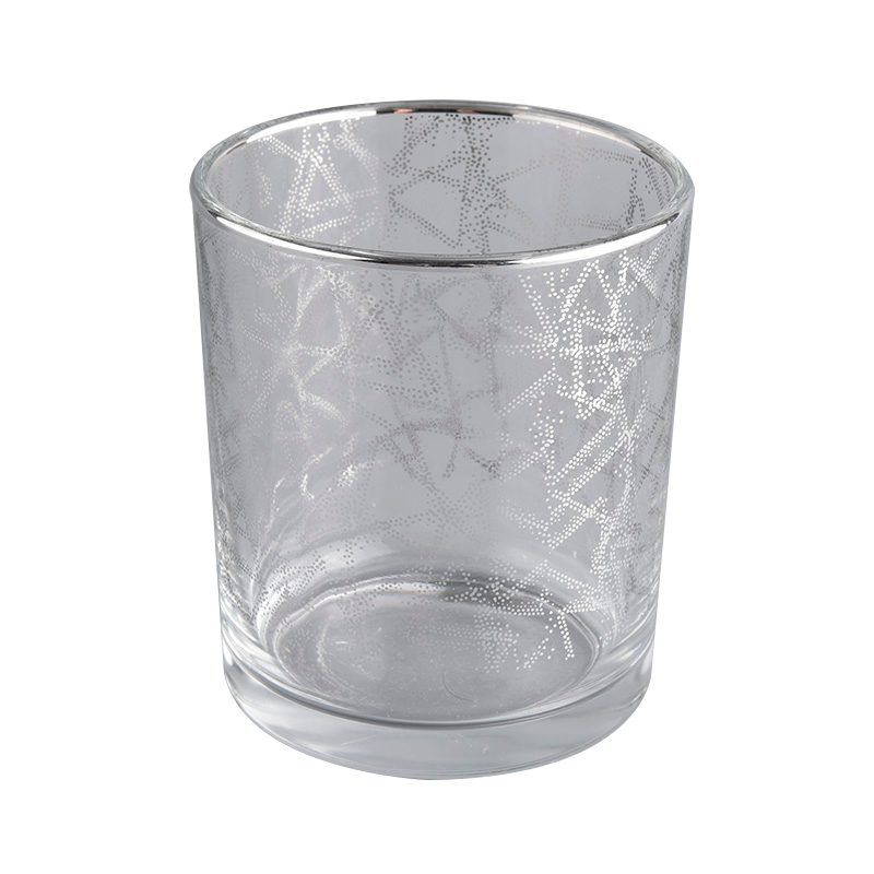 400ml decal around cylinder glass candle jar from Sunny Glassware