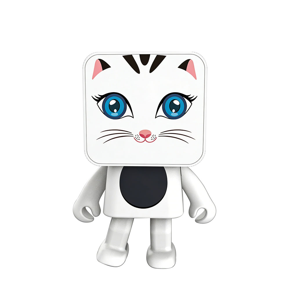 مكبر صوت راقص على شكل مكعب - قطة