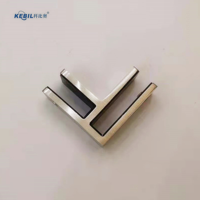 CRL Railing Hardware Square Corner Clip 12mm Glass Clamp