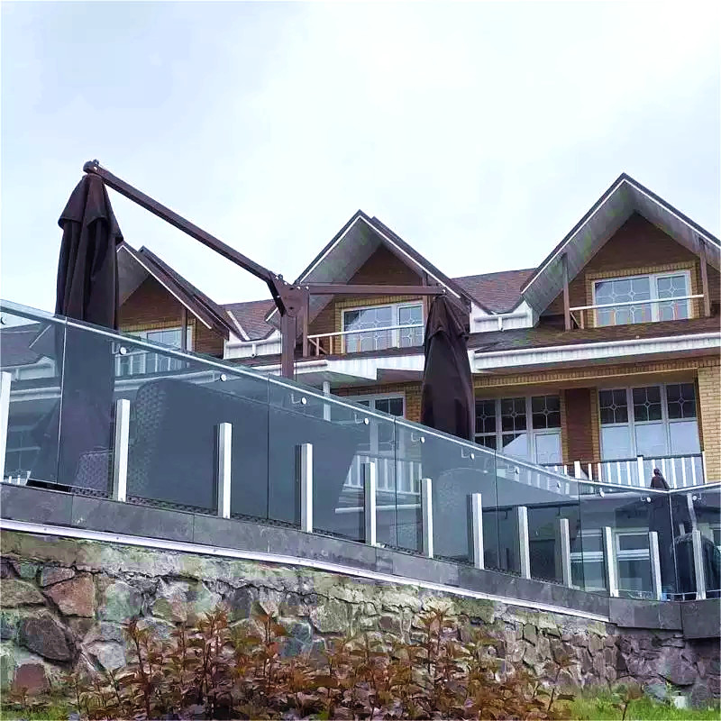 système de balustrade en verre en acier inoxydable pour balcon