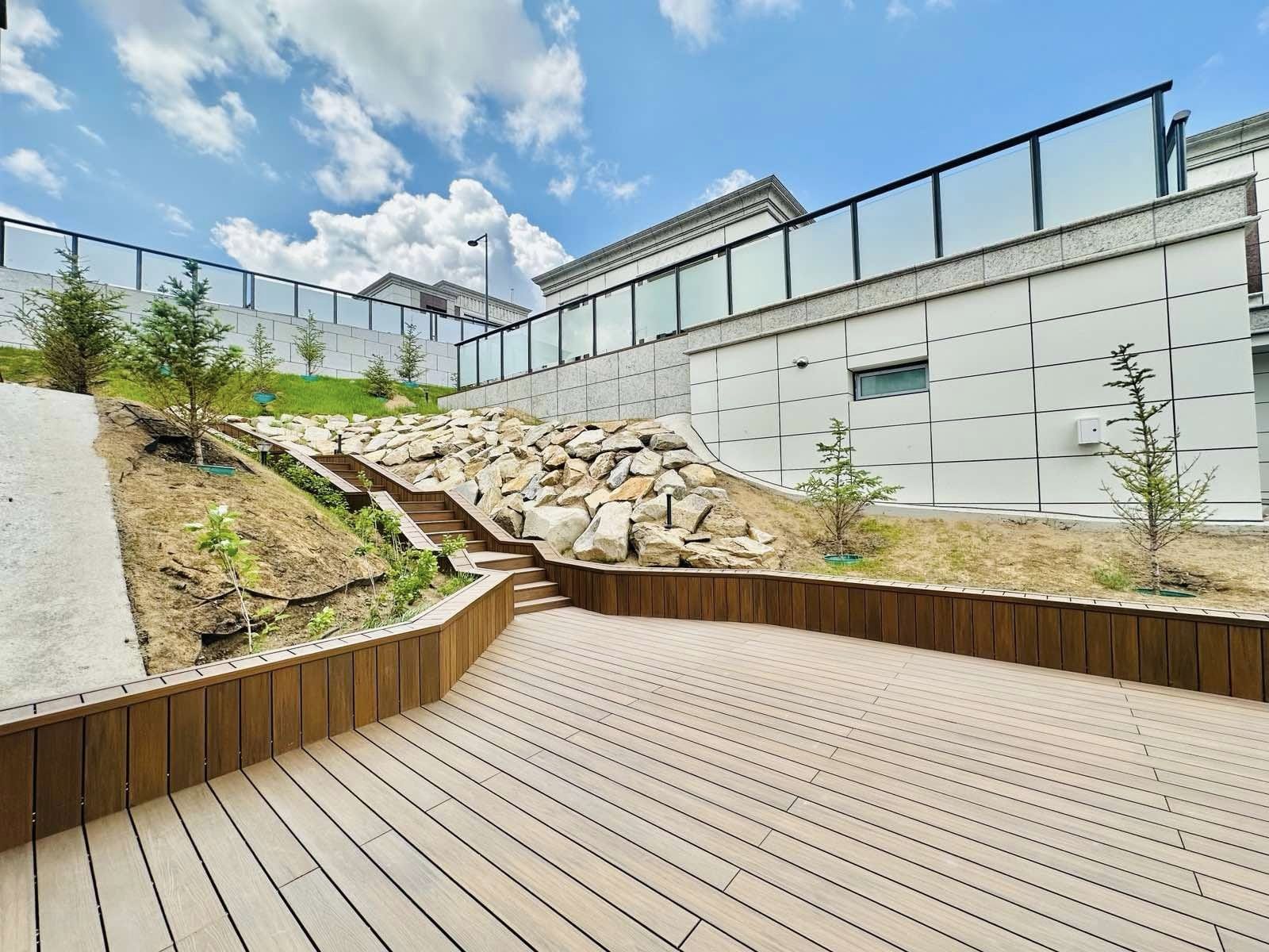 Стеклянные перила из нержавеющей стали для вилл с балконом