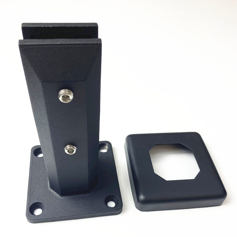 Стеклянный патрубок Duplex 2205 с черным порошковым покрытием