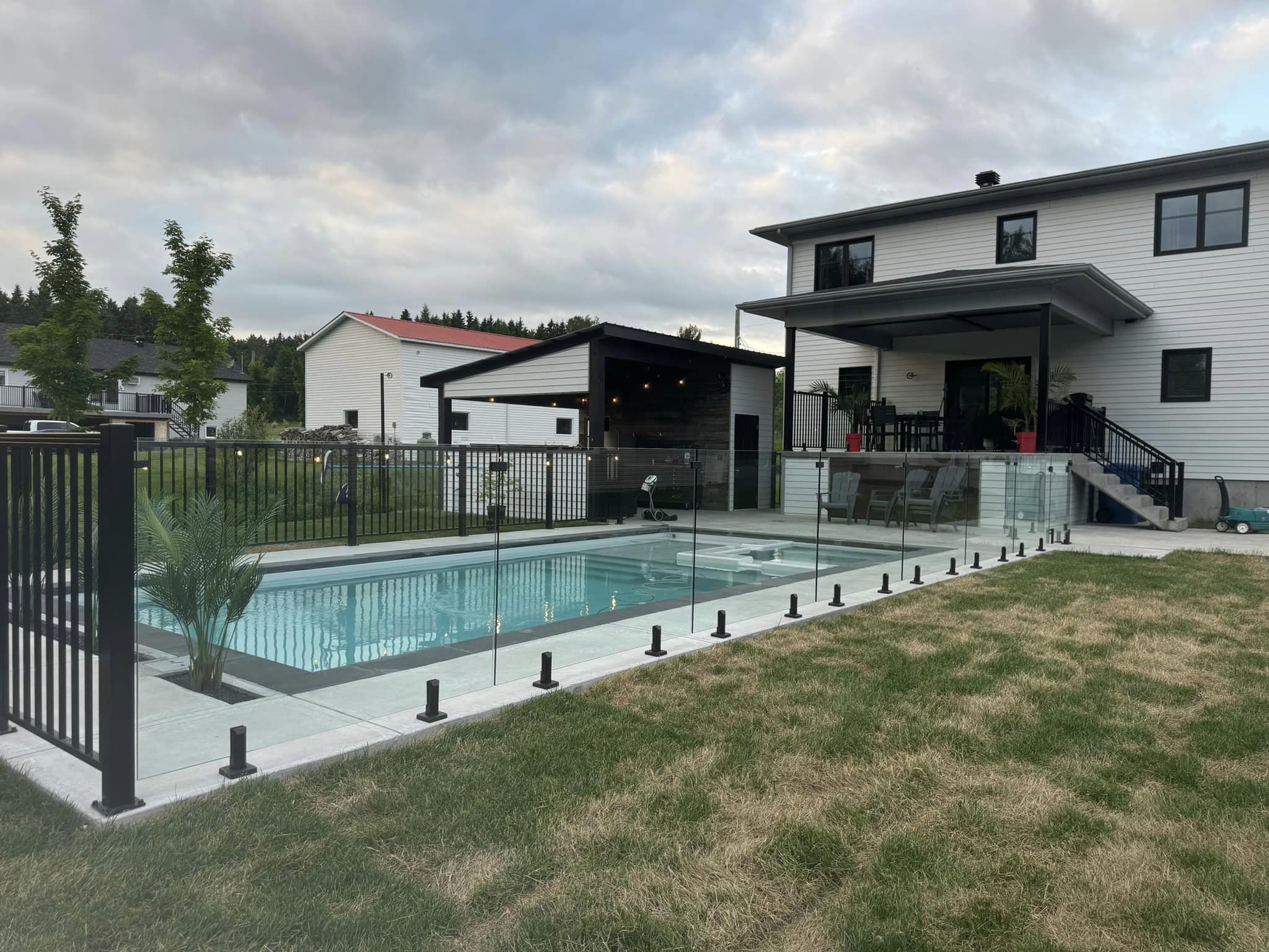 Duplex 2205 حنفية زجاجية قابلة للتعديل للسباحة المبارزة