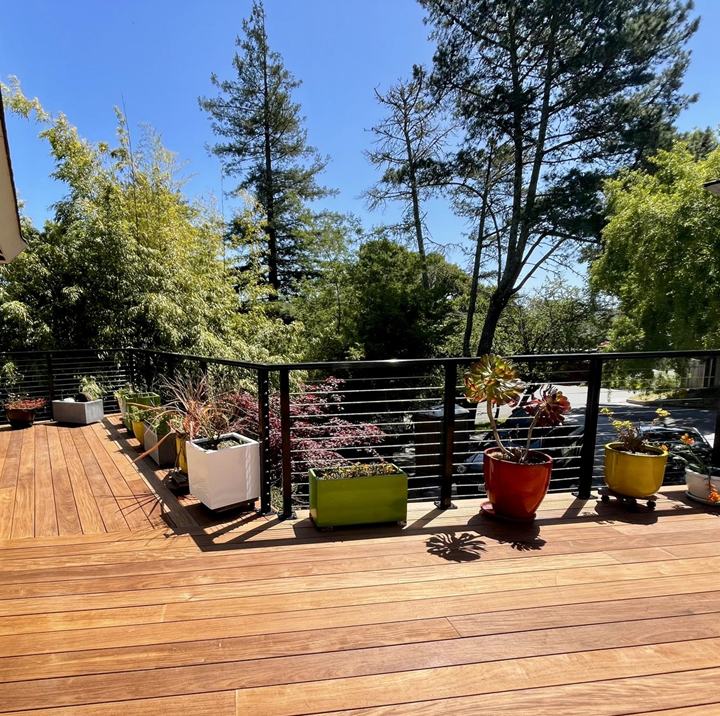 Kebil Modern Stainless Steel Wire Rope Cable Land Black Stair Railing Design for Deck Railing