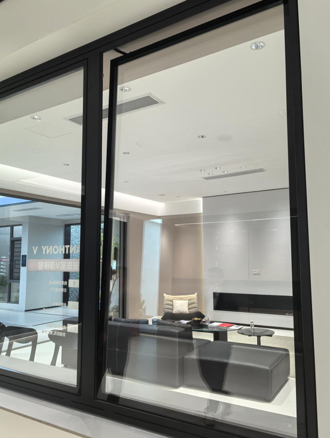 Aluminium Thermal break Triple Glazed Insulated Tempered Glass Sliding Window