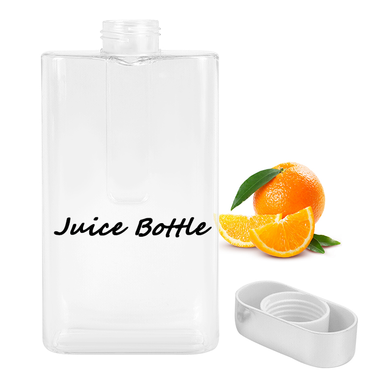 China Promotional Plastic Water Bottle 400Ml Memo Flat Square Shaped Water Bottle With Custom Logo Printed manufacturer