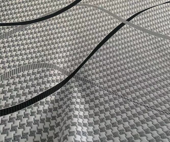 tecido de espuma de látex jacquard
