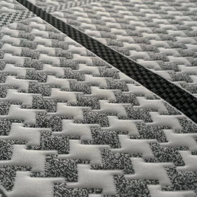 tecido de espuma de látex jacquard