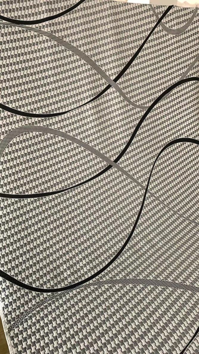 tecido de espuma de látex jacquard