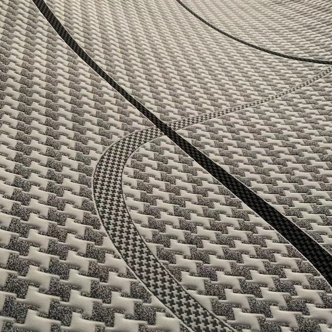 tecido de espuma de látex jacquard