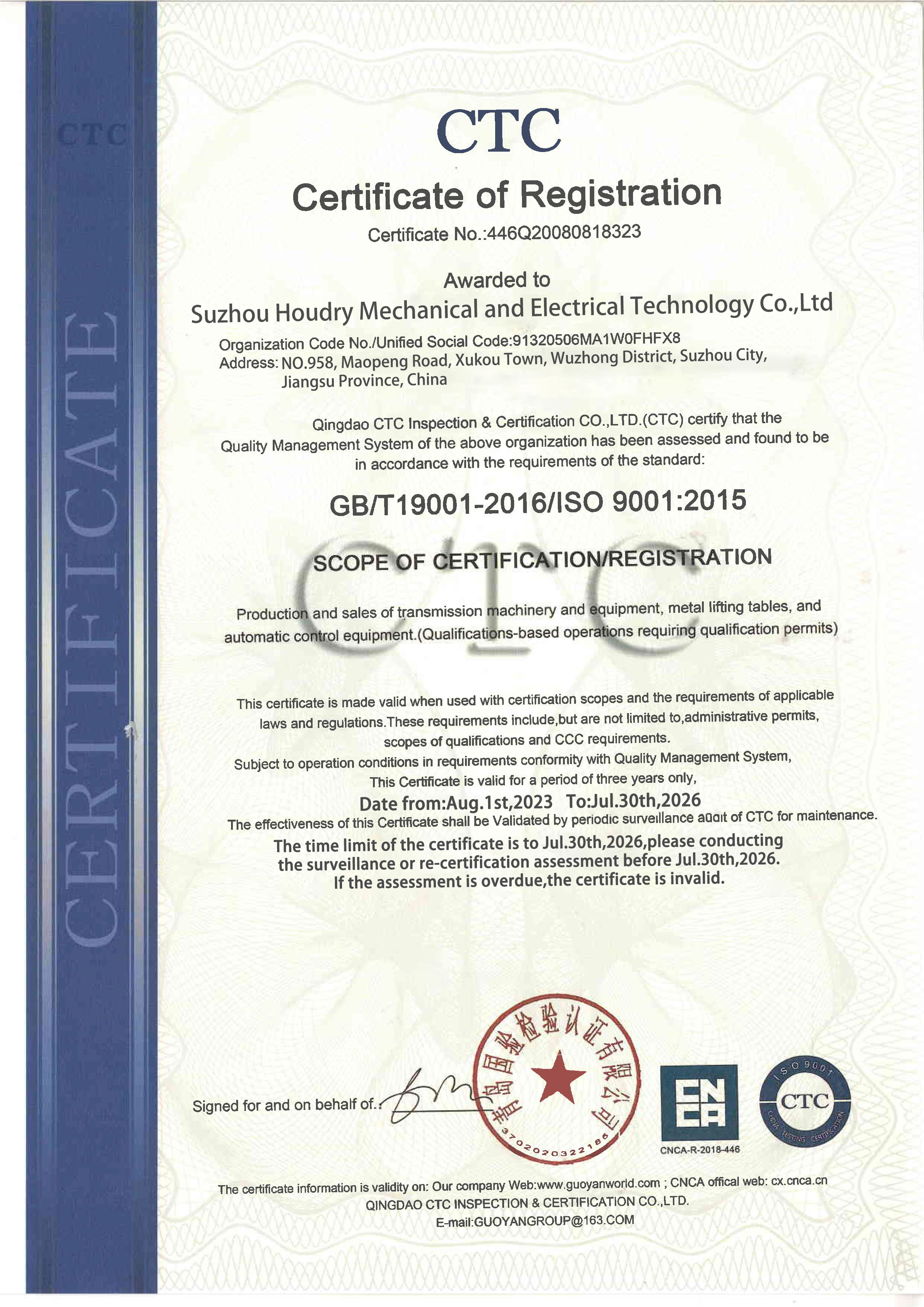 ISO9001: 2015