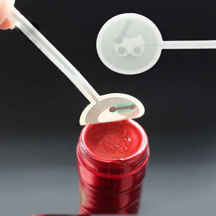 用于瓶子管理的定制防篡改 NFC 贴纸批发 RFID 防伪标签