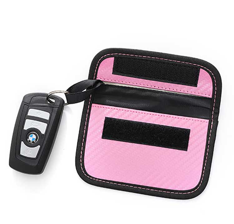Borsa per blocco RFID con custodia per gabbia di Faraday, portachiavi per auto, borsa per blocco del segnale all'ingrosso