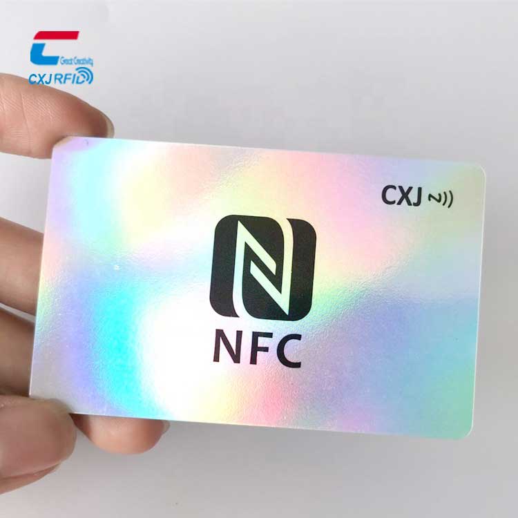 Biglietto da visita NFC per social media in PVC RFID NFC colorato all'ingrosso