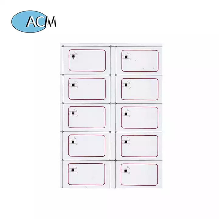 RFID UHF البطانة ورقة الصانع الهوائي تسمية تخصيص حجم A4 تخطيط 13.56MHz الأبيض بطاقة RFID PVC ورقة البطانة Prelam