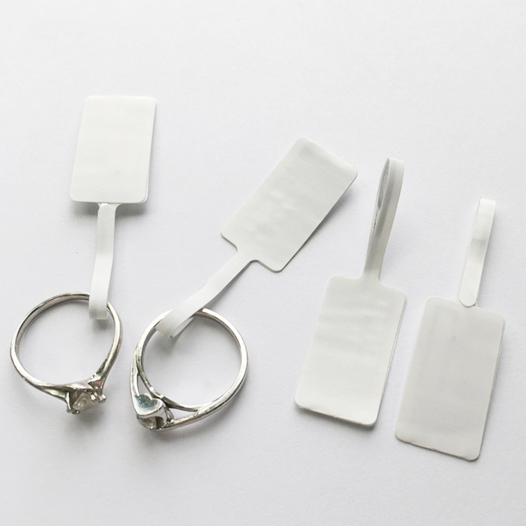 Rollo de etiqueta adhesiva de joyería sintética térmica, etiqueta autoadhesiva, etiqueta de precio para joyería