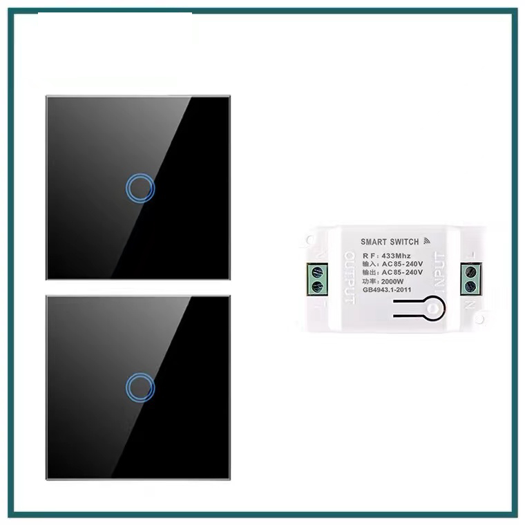 Tuya Smart Life Home House WiFi Sakelar Dinding Jarak Jauh Nirkabel Kontrol Suara Sensor Sentuh Sakelar Lampu LED Alexa Google Home 220V