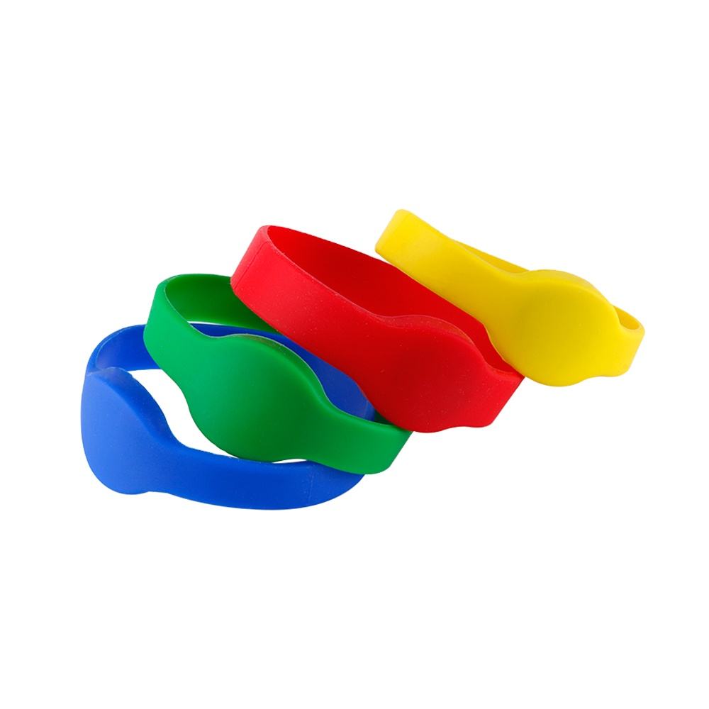 맞춤형 열 인쇄 가능한 방수 수동 NFC 브레이슬릿 수영장 팔찌 페스티벌 콘서트 RFID 실리콘 팔찌