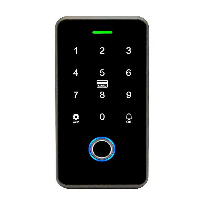 Tuya APP Backlight Touch 13.56Mhz RFID Card Controller Access Controller Keypad Door Lock Opener WG Output IP67 Waterproof