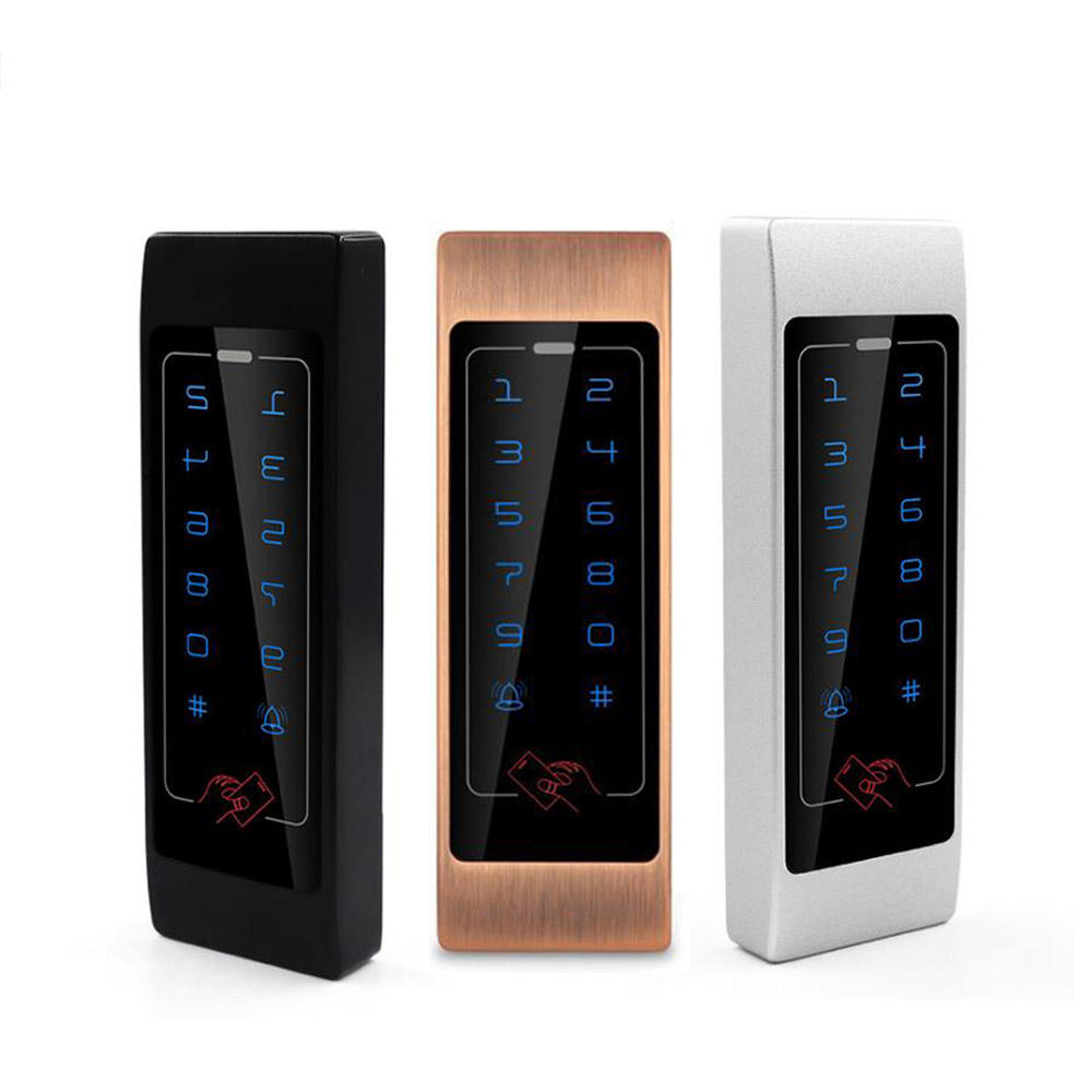 Lecteur RFID tactile étanche ouvre-porte de sécurité de maison électronique système de contrôle d'accès de clavier en métal autonome intelligent