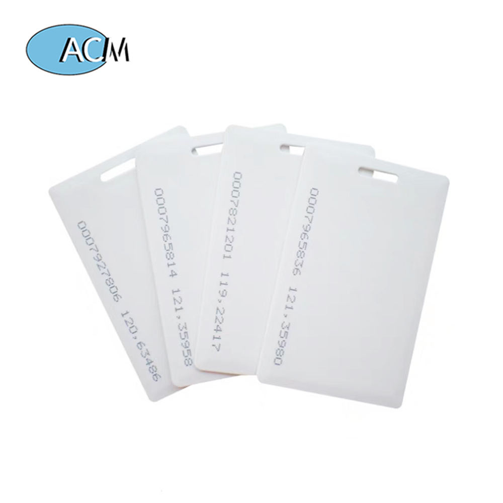 Stok toptancı Özelleştirilebilir TK4100/EM4100 RFID 125KHz Çip 1.8mm RFID Kalın Kapaklı KIMLIK Temassız Erişim Kontrol Kartı