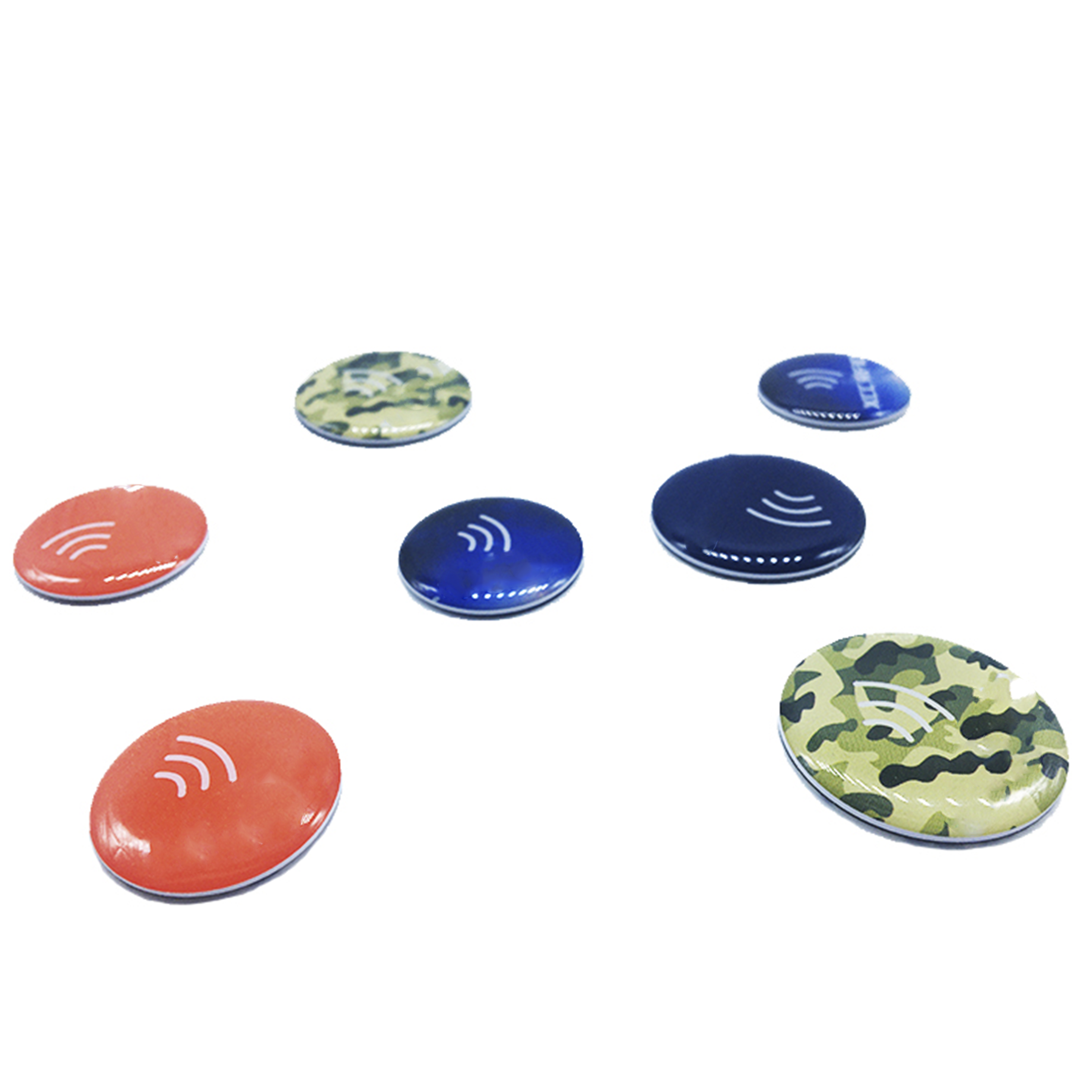 Il logo su misura che stampa 25mm NFC Tag213 NFC i social media etichetta il telefono adesivo epossidico impermeabile NFC