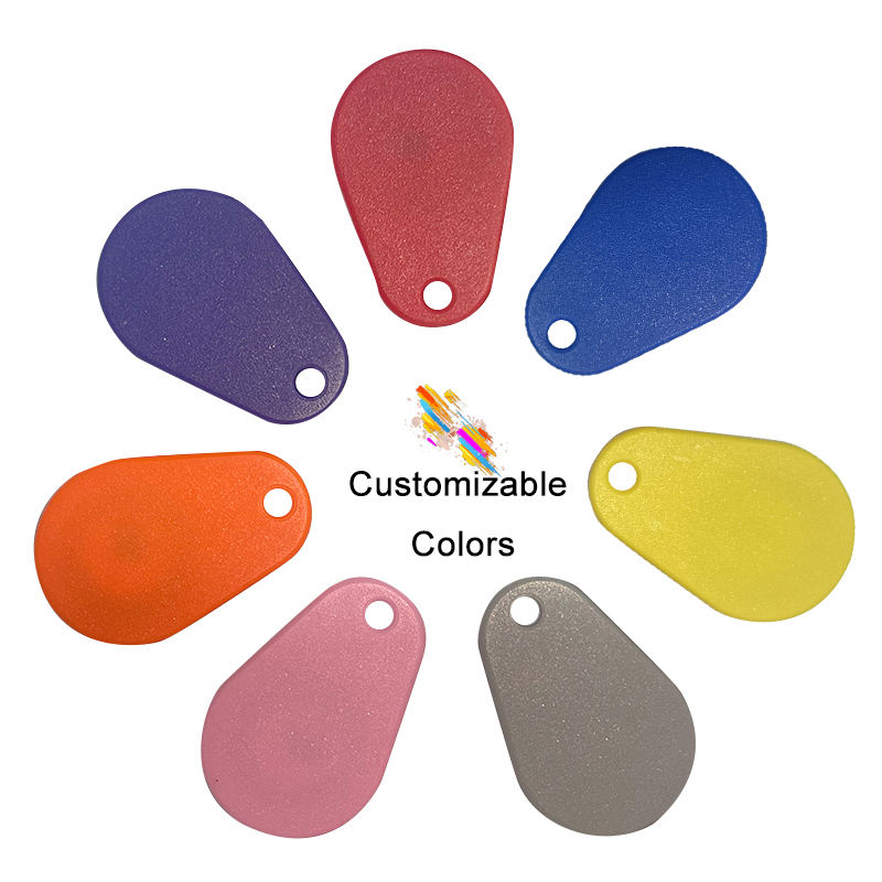 إعادة الكتابة شريحة تحديد الهوية بموجات الراديو NFC علامة المفاتيح مفتاح فوب 125 كيلو هرتز 13.56 ميجا هرتز هيتاغ 1 Mifare Desfire رقاقة بطاقات التحكم في الوصول Rfid Keyfobs مفتاح