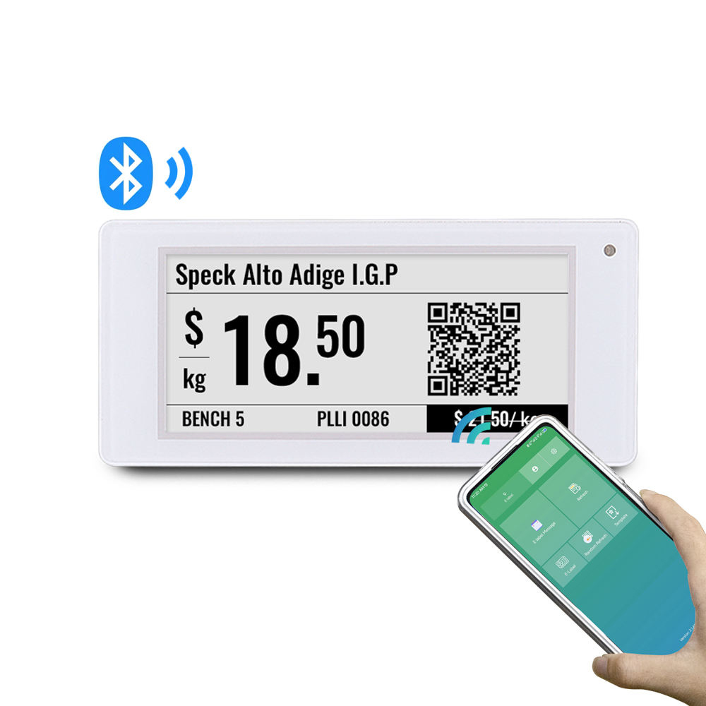 نمایشگر بدون کاغذ E Ink برچسب قیمت دیجیتال Ble Esl Rfid Eink For Tag Electronic Shelf Label