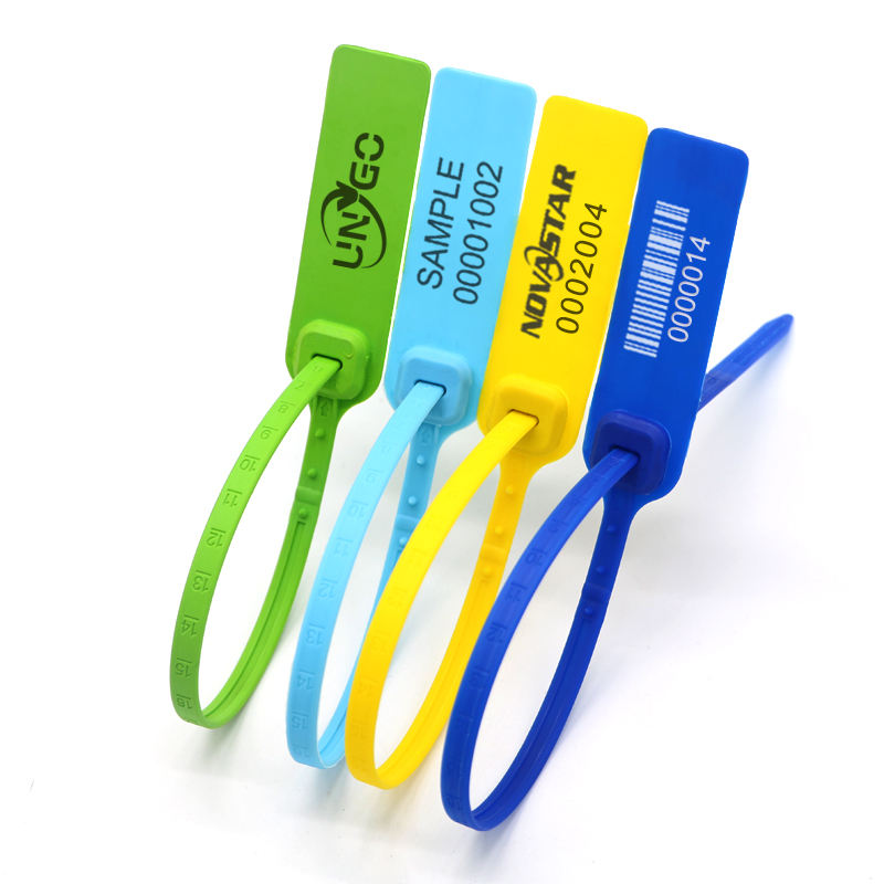 セルフロック使い捨てセキュリティプラスチックカスタムプラスチックシールセキュリティプラスチックシール