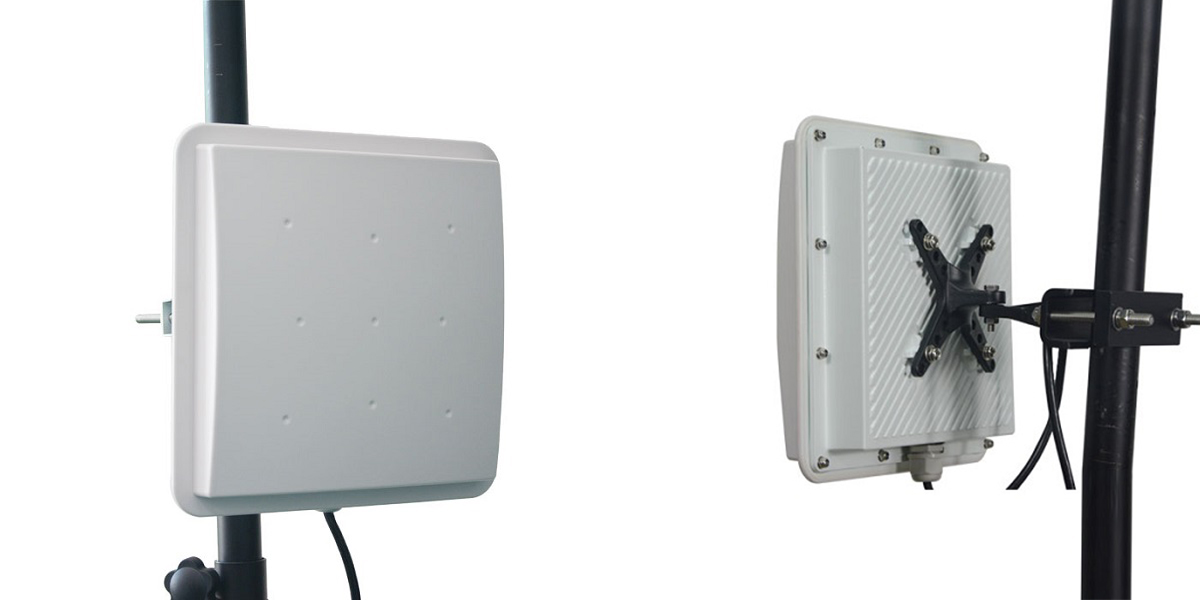 RS485 RJ45 10-20M 장거리 8dbi 안테나 RS232 Wiegand 주차 관리 시스템 UHF RFID 리더