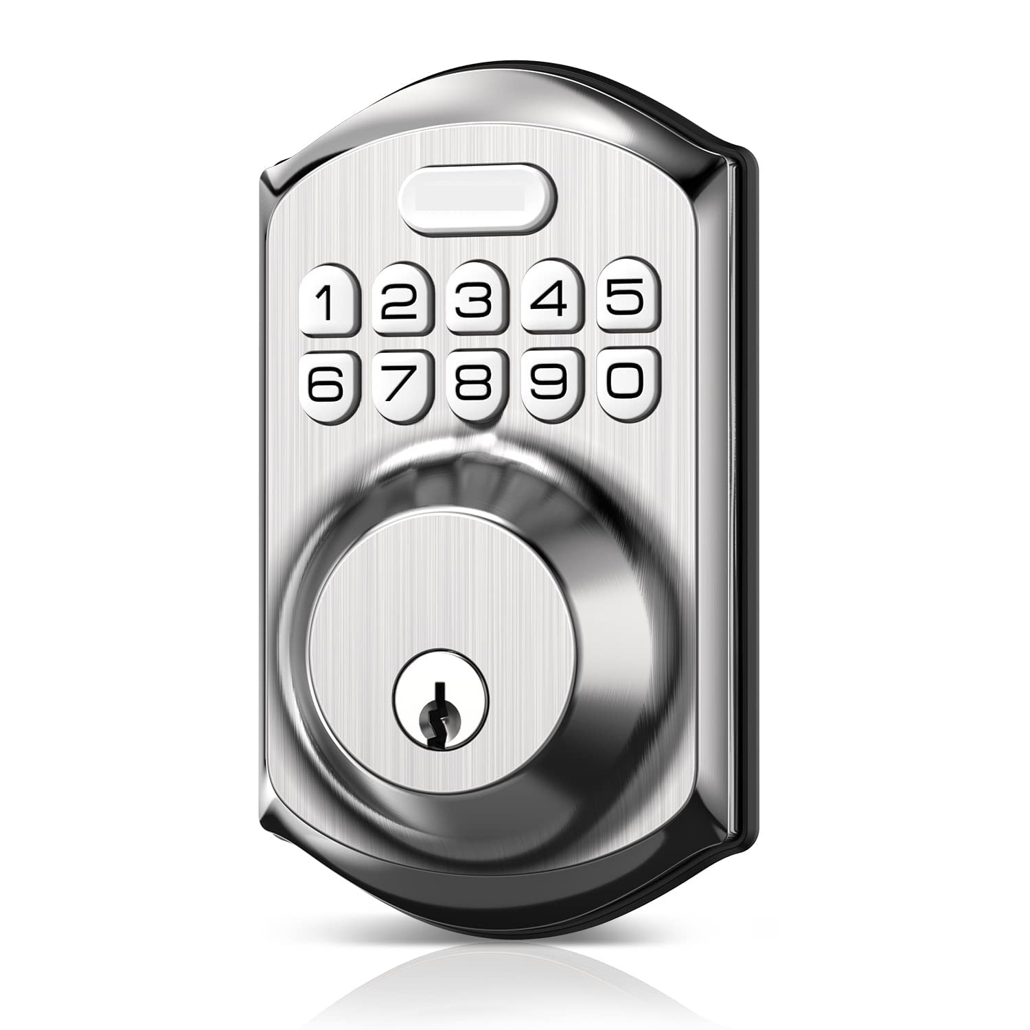 Keyless Entry Door Lock with Keypad - Smart Deadbolt Lock for Front Door with 2 Keys