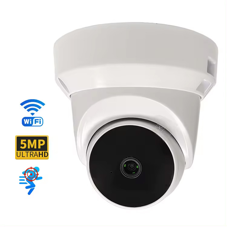 5mp 스마트 와이파이 돔 Ip 카메라 홈 보안 Cctv 카메라 360도 광각 안구 카메라 엘리베이터 천장 마운트