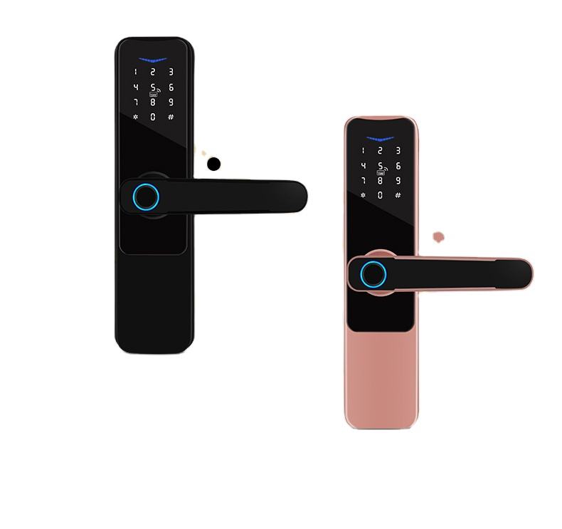 스마트 전기 디지털 도어 잠금 장치 방수 홈 호텔 목재 도어 안전 보안 보안 Cerradura WiFi 네트워크 클라우드
