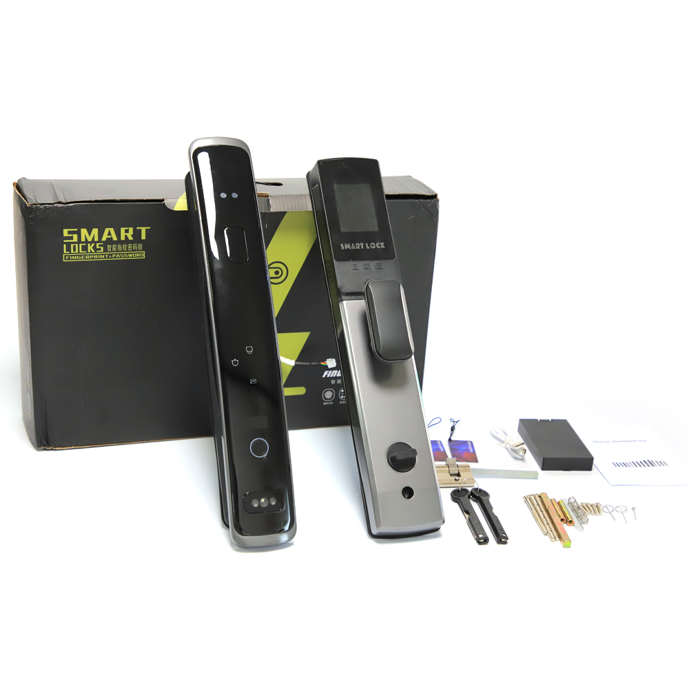 Fabrika Fiyat 3D Yüz Tanıma Biyometrik Parmak İzi Akıllı Kapı Kilidi wantome wifi Dijital Kilitler