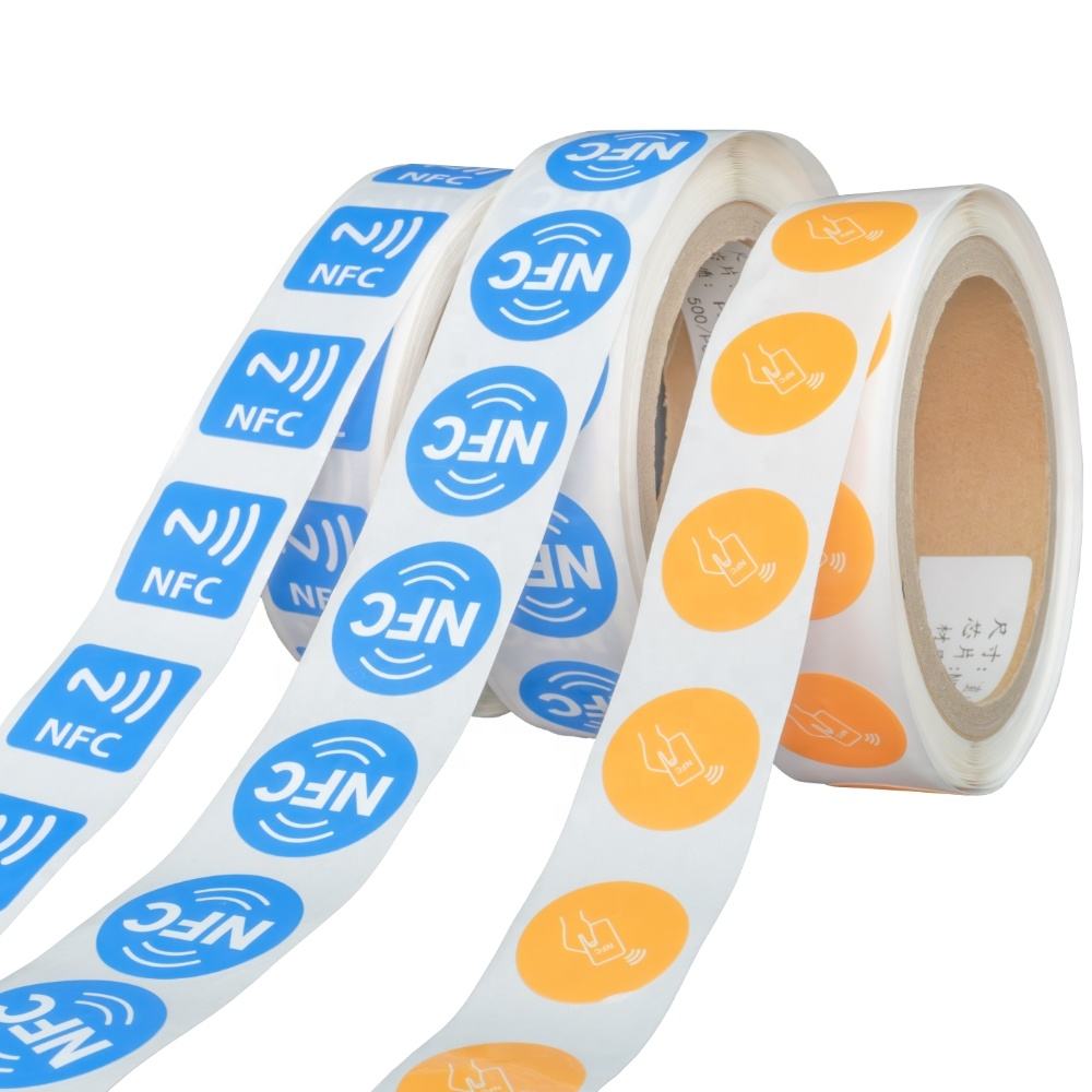 도매 Ntag213 215 216 빈 인쇄용 RFID 라벨 칩 hf nfc 스티커 태그 20*20mm