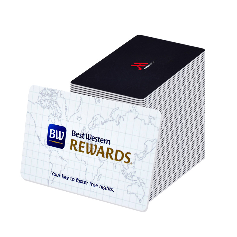 رمزگذاری سفارشی کارت کلید هوشمند RFID MIFARE Ultralight EV1 پلاستیکی برای هتل