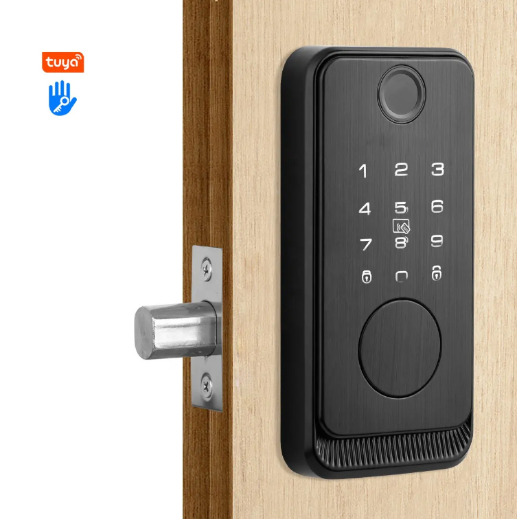 بوابة قفل رقمي رمز ديدبولت مع بطاقة IC لباب القفل الذكي قفل بصمة عالي الجودة لباب الألومنيوم