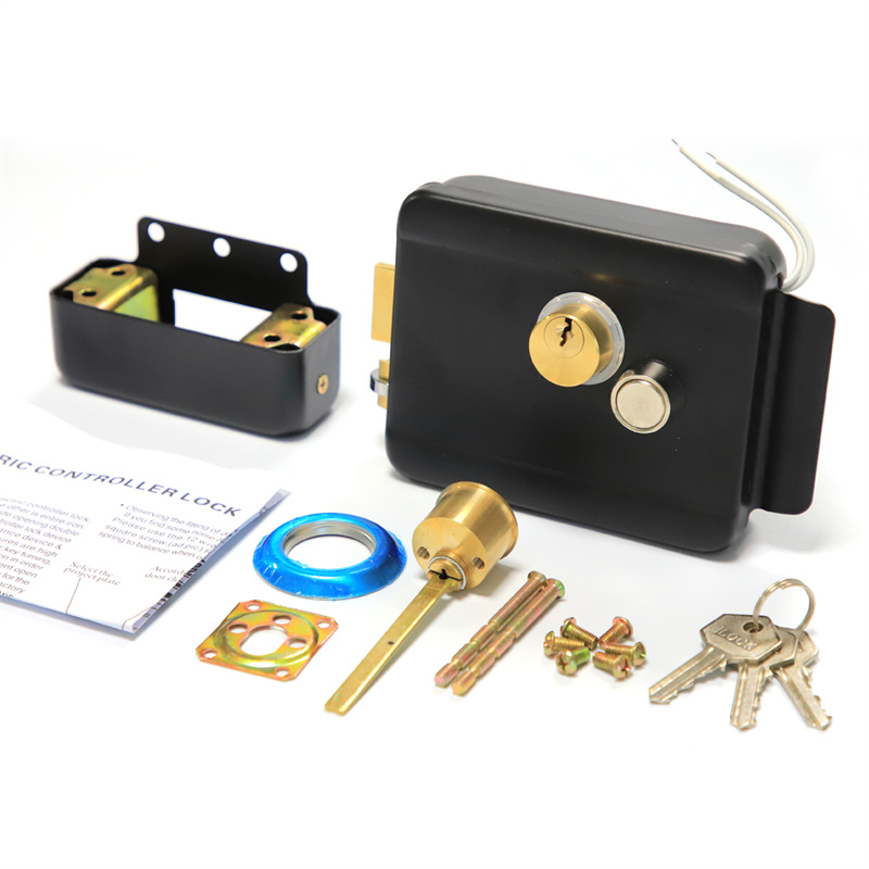 까만 색깔을 가진 똑똑한 안전 자물쇠 CE 표준 12V 전기 변죽 자물쇠