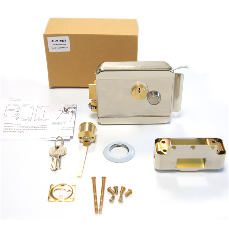 Intelligent Quiet electric control door lock with double-cylinder smart Mute intercom system electric motor lock