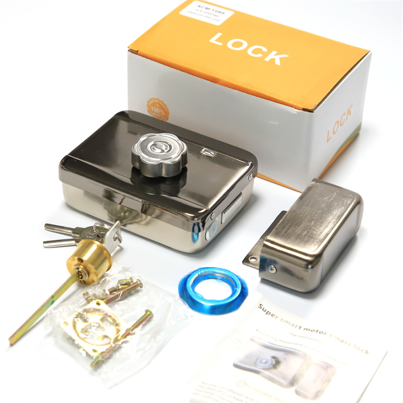 Stainless Steel 12V Security smart door lock Magnetic Electronic Metal Door Gate Electric Door Rim Lock