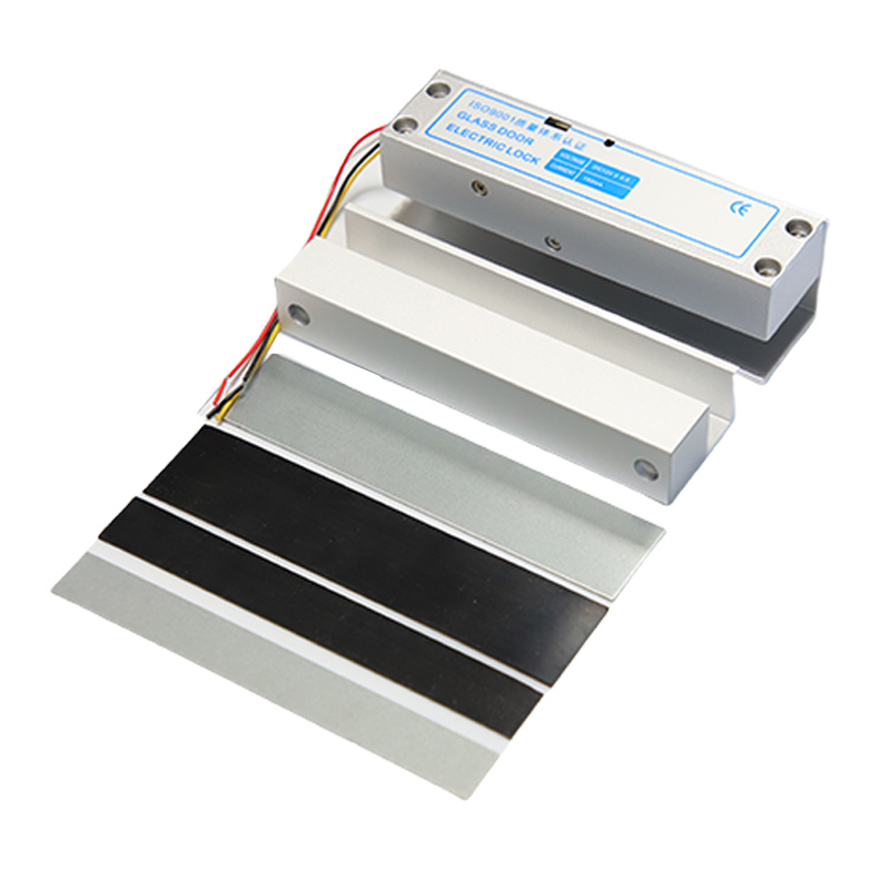 Yüksek güvenlik kapısı Erişim Kontrolü 500 kg/1200lbs Elektrikli Strike Kilit Kapısı Elektrikli Manyetik Kilit Çerçevesiz Cam Kapılar