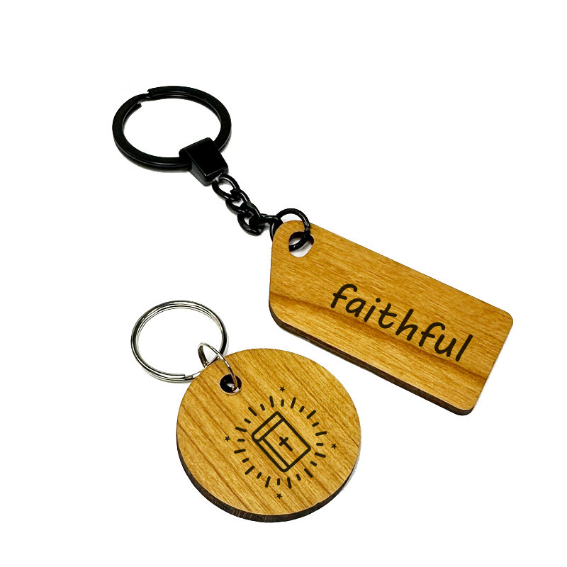 13.56MHZ NFC 나무 태그 맞춤형 대나무 나무 걸림새 태그 방수 키체인 태그