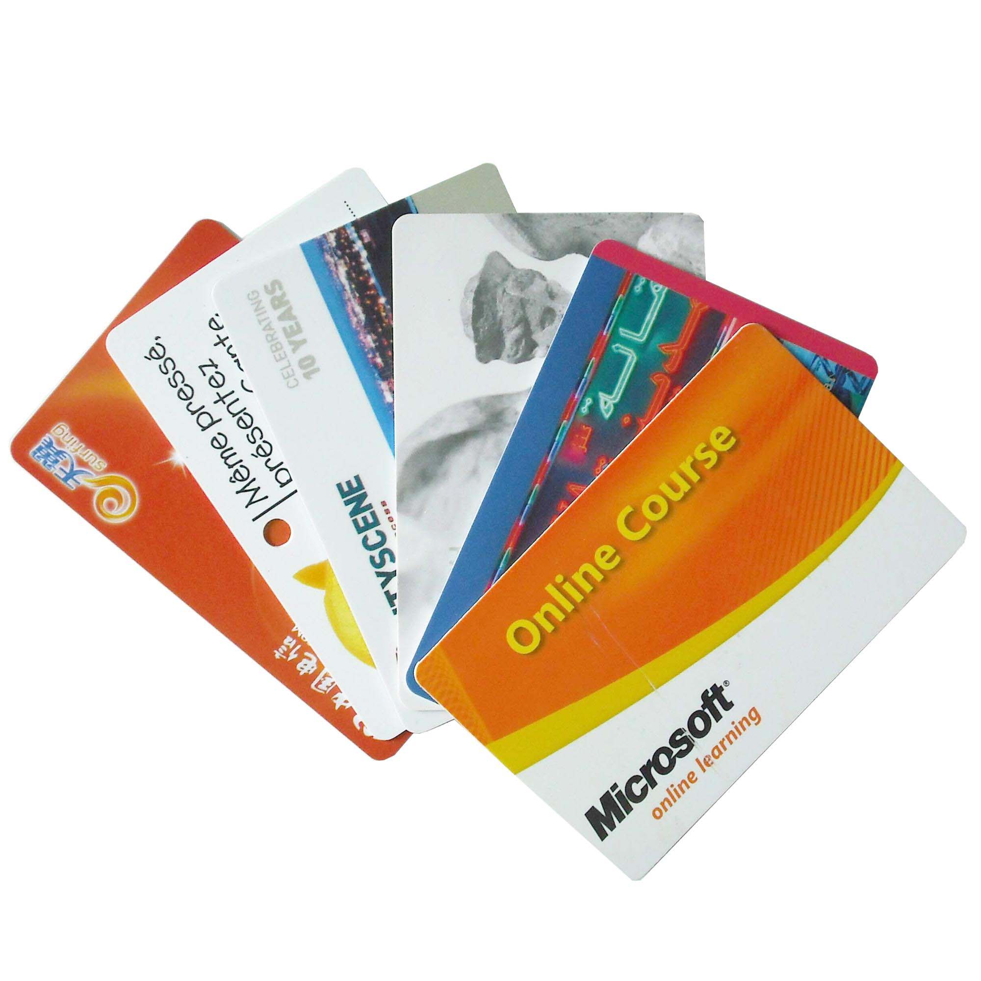 프로모션 13.56Mhz MIFARE Plus S 2K 4K CR80 크기 PVC MIFARE Plus RFID 카드