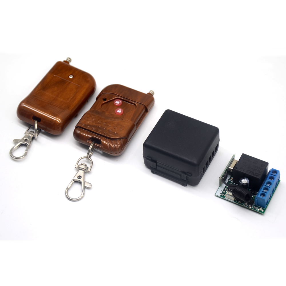 Hot Selling 4 Key Chain Black Metal Slide Cover 433MHz Wireless Remote Control