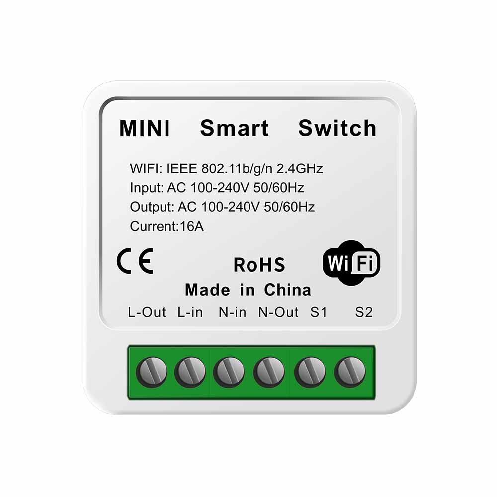 High Quality Hot Sales 16A Mini Smart Wifi DIY Switch Supports 2 Way Control Automation Wifi Switch Module