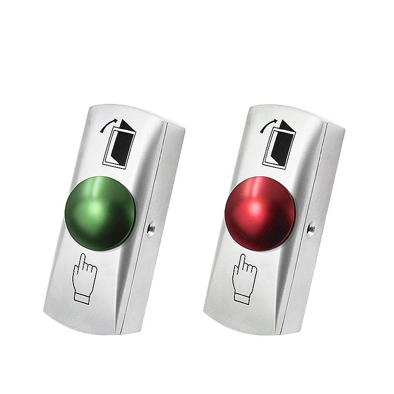 NO/COM push button switches Mushroom metal access control door release button for passive keyless entry system